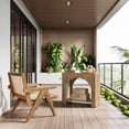 thumbnail image 5 of Tribesigns Farmhouse End Side Table, Large Sofa Side Table with Heavy-Duty Wooden Pedestal for Living Room, Bedside Storage Nightstand for Bedroom, Accent Furniture, Easy Assembly (1, Light Brown), 5 of 9