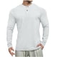 thumbnail image 2 of pstuiky camisetas de manga larga para hombre, Camiseta/camiseta informal de manga larga con cuello redondo y lavado holgado de terciopelo para hombre salir tops xxl, 2 of 3