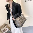 thumbnail image 6 of Yucurem Puffy Crossbody Bag Quilted Lattice Shoulder Bags Down Cotton Padded Handbag Lightweight Nylon Hobo Bag for Women (Champagne), 6 of 10