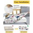thumbnail image 5 of Colorful Birds Sofa Couch Cushion Covers Washable, Removable Stretchable Sectional Couch Covers, Sprimg Pink Flower Pastoral Branch Slipcovers for L & T Shape Sofa Furniture Protector S Size 2 pcs, 5 of 7