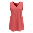 thumbnail image 4 of Wovix Womens Tank Tops Flowy Peplum Camisole Dressy Sleeveless V Neck Loose Comfy Tops RD3 XL, 4 of 5