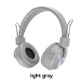 thumbnail image 3 of Sidaley Auriculares Estéreo Plegable Compatible con Bluetooth Diadema inteligente Electrónica de audio portátil Auriculares de sonido premium Navidad Cables de audio/vídeo Gris claro, 3 of 6