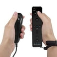 thumbnail image 4 of Wii Controller With Nunchuck Remote Motion Plus Black, Built-In 2 In 1 Motion Nunchuck Controller With Silicone Cover Compatible With Nintendo Wii And Wii U & Pc (Need Adapter) (Black New), 4 of 7