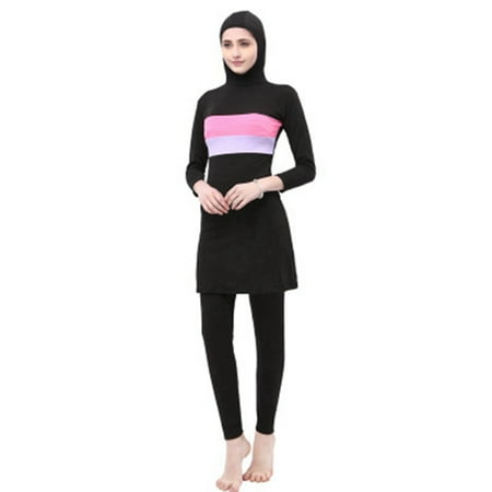 New Style Women's Muslim Islamic Full Coverage Swimwear Bathing (Best Bathing Suits For Full Figured)