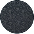 thumbnail image 1 of Indoor Outdoor custom size area rugs made in USA pattern Geometrical comes in Ten colors and Nine shapes rectangular,round,square,runners,oval,hexagon,octagon,half round - Navy, 2' Round Area Rugs, 1 of 1