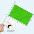 thumbnail image 4 of Anley Green Mini Flag 12 Pack - Hand Held Small Miniature Solid Green Blank Flags on Stick - Fade Resistant & Vivid Colors - 5x8 Inch with Solid Pole & Spear Top, 4 of 7