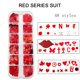 thumbnail image 2 of Guardurnaity Nail Wraps Sticker DIY Crafting Etiquetas de manicura ultrafinas Pulido de tamaño mixto Copos de brillo profesional de suministros Juegos de manicura cuatro Conjunto rojo Guardurnaity CE012446-04B, 2 of 6