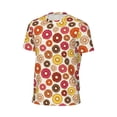 thumbnail image 6 of Wukai Donut Print Men's Short-Sleeved Mesh T-Shirt,Quick-Dry Short Sleeve Workout T-Shirt-X-Small, 6 of 8