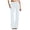 White, variant on Women Stretch Twill Wide Leg Pants Casual Straight Leg Chino Pants High Waisted Dressy Flare Pants with Pockets