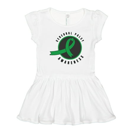 

Inktastic Cerebral Palsy Awareness Green Ribbon Badge Girls Toddler Dress
