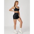 thumbnail image 6 of IDOPIP Womens Workout Sets Color Block Compression Sports Bra Matching High Waist Tummy Control Butt-Lifting Shorts 2 Piece Gym Yoga Pilates Running Outfits, 6 of 8