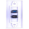 thumbnail image 3 of HDMI USB 3.0 Organization Wall Plates Panel,Audio Video Wall Face Plate Panel, 3 of 5