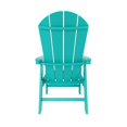 thumbnail image 3 of WestinTrends Malibu Adirondack Patio Dining Chairs, All-Weather Poly Lumber, Ergonomic Seat, 330-lb Capacity, Turquoise, 3 of 14
