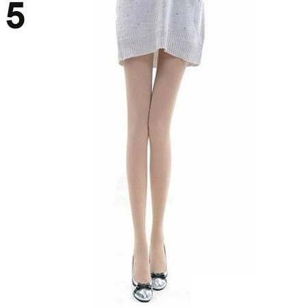 

Cuteam Women Fashion Pure Color 120D Opaque Footed Tights Sexy Pantyhose Stockings Socks