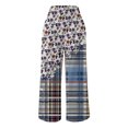 thumbnail image 4 of Mchoice Pants for Women Comfortable Floral Printed High Waist Leisure Long Trousers Wide Leg Sweatpants Yoga Pants, 4 of 5