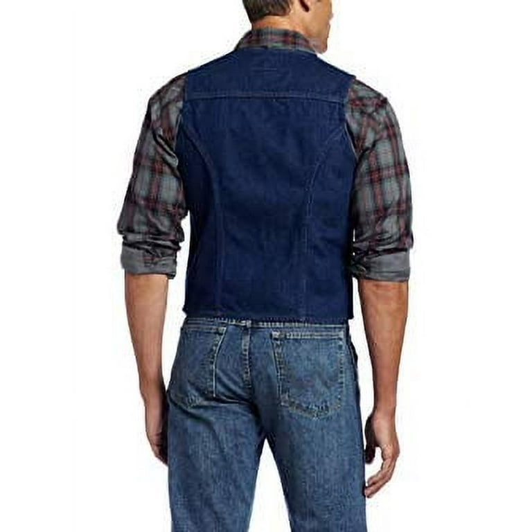 wrangler men's unlined vest, denim, medium - Walmart.com wrangler men's unlined vest, denim, medium - Walmart.com