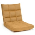 thumbnail image 1 of Costway Chaise de Sol Réglable 14 Positions Pliable Paresseuse pour Gaming Jaune, 1 of 10