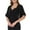 Black, variant on Meichang Women Bolero Shrug Soft Chiffon Open Front Sheer Short Sleeve Cropped Cardigans Solid Loose Fit Casual Summer Cardigans for Women Lightweight Black XXL