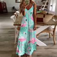 thumbnail image 3 of Flamingo Pattern Fine Art Sleeveless Dress Summer Dress Woman 2025, 3 of 7