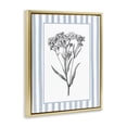 thumbnail image 3 of Stupell Industries Vintage Herbs Blue Striped Border Gold Framed Floater Canvas Wall Art design by Lettered and Lined, 31 x 25, 3 of 9