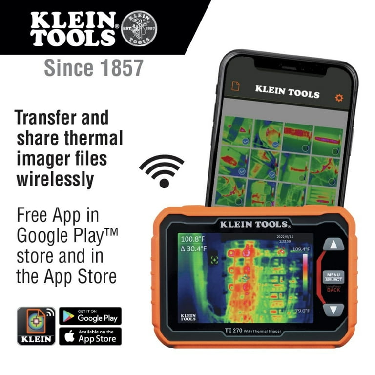 Klein Tools TI270 Rechargeable 10000 Pixels Thermal Imaging Camera