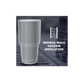 thumbnail image 2 of Vaso aislado al vacío de acero inoxidable de 30 oz con tapa blanco ER, 2 of 5