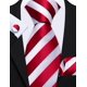 thumbnail image 4 of Conjunto de corbatas Barry.Wang de seda con rayas, 150 cm de largo, 4 of 8