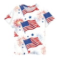 thumbnail image 6 of ITSAME American Flag T-Shirts for Girls, 4th of July Crewneck Short Sleeve Kids Patriotic Independence Day Tops White Size 7-8T, 6 of 6