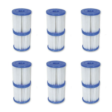 Bestway Flowclear Type V/Type K 330 GPH Replacement Filter Cartridge (6 (Best Way To A Six Pack)