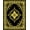 Black, Pattern 2, variant on ODIKA 4' x 6' Machine Washable Non-Slip Area Rug, Baroque Medallion High Traffic Rug, Black, 531557