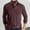 Brick Red, variant on Mens Long Sleeve Polo Shirts Casual Button Collared Golf Shirt with Pocket Classic Fit Sports Workout Pullover Tops