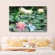 thumbnail image 4 of Póster de lienzo con 4 flores de loto floreciendo en el agua, decoración de dormitorio, paisaje deportivo, decoración de oficina, regalo, estilo marco, 12 x 18 pulgadas (30 x 45 cm), 4 of 8