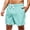 Mint Green, variant on Mens Swim Trunks 2026 Summer Casual Strip Printed Loose Fit Elastic Waist Beach Shorts with Pockets Swim Shorts