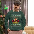 thumbnail image 5 of Christmas Sweatshirt, Gingershred Funny Christmas Sweatshirt, Muscular Gingerbread Ugly Holiday Jumper, Festive Gym Lover Gift for Weightlifters & Fitness Fans, 5 of 5