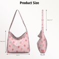 thumbnail image 4 of Canvas Shoulder Bag for Travelers Strawberry Shoulder Bag for College Work Travel Shopping Canvas Shoulder Bag, 4 of 5