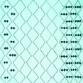 thumbnail image 1 of Ahgly Company Indoor Square Trellis Turquoise Blue Contemporary Area Rugs, 3' Square, 1 of 4
