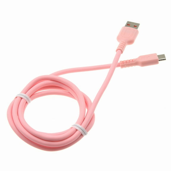 Pink 3ft USB-C Cable for TCL 10 5G UW Phone - Charger Cord Power Wire Type-C Fast Charge Sync M1X Compatible With TCL 10 5G UW