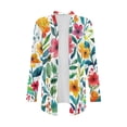 thumbnail image 5 of Garronmavis Fashion Cardigan Sweaters for Women Open Front Knit Sweater Lightweight Cardigan Jacket Plus Size Fall Coats Loose Cover Up Casual Blouse Tops Flowers, 5 of 6