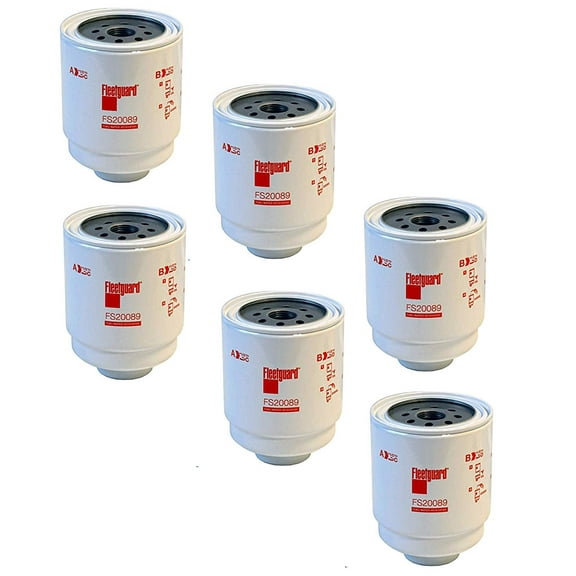FS20089 Fleetguard Fuel Filter/Water Separator Pack of 6