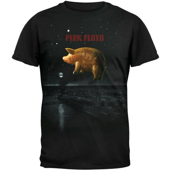 Pink Floyd Men's Pig Over London T-shirt XX-Large Black