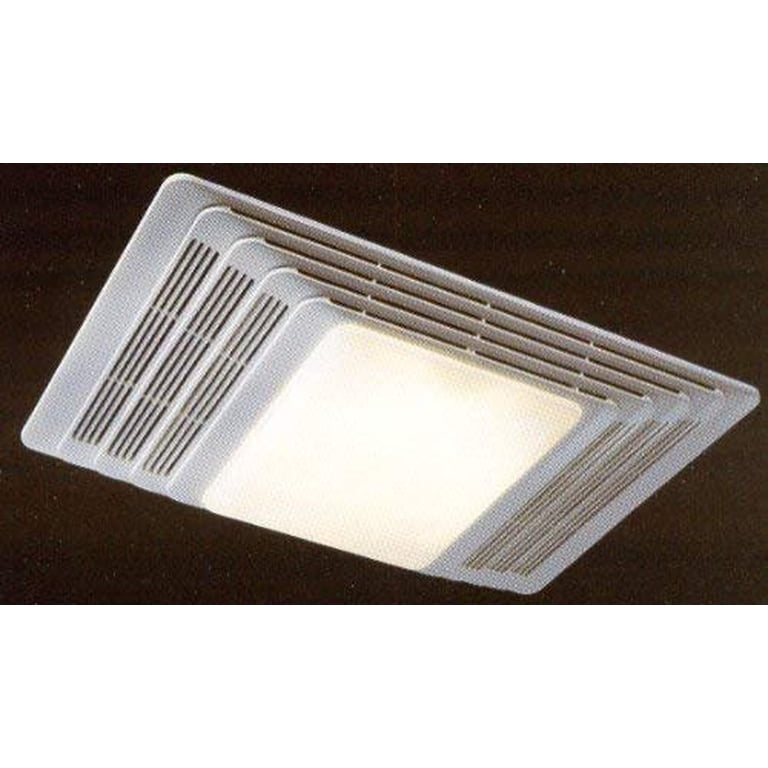 Broan-NuTone 655 Bath Fan and Light with Heater, 70 CFM 4.0 Sones, White  Plastic Grille - Walmart.com