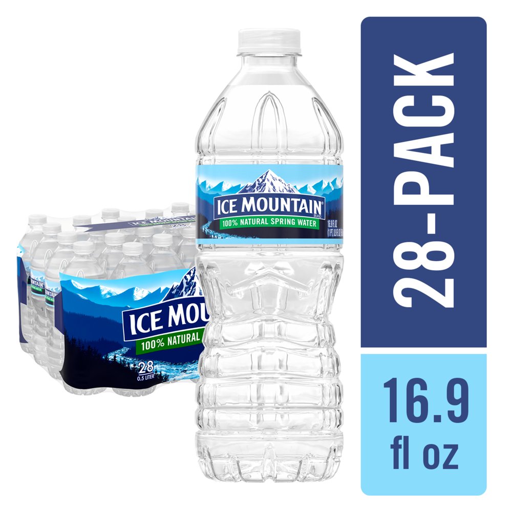 ICE MOUNTAIN Brand 100 Natural Spring Water, 16.9ounce bottles (Pack