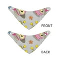thumbnail image 3 of Naloa Cartoon Owls Dog Bandana Large and Small-Dog Scarf Bib Handkerchief Accessories for Dogs and Cats(S-L)-Large, 3 of 5