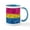 White/Blue Inside, variant on CafePress - Abstract Paint Splatter Pansexual Pride Flag Mugs - 11 oz Ceramic Mug - Novelty Coffee Tea Cup