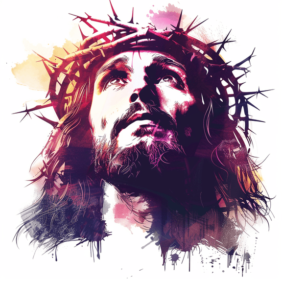 Jesus Face Car Decal Sticker  Christian Religious Auto Vinyl Art with Crown of Thorns  Faith-Based Vehicle Decoration for Believers, Bible Verse Gift, Spiritual Jesus Car Window Graphic