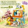 thumbnail image 2 of Set de construcción Cat House con 8 gatos y muñecas compatibles con Lego Friends, 2 of 7