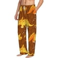 thumbnail image 2 of Daiia Dinosaurs and Leaves Men's Sleep Pant with Pockets and Drawstring,Pajama Pants-Small, 2 of 9