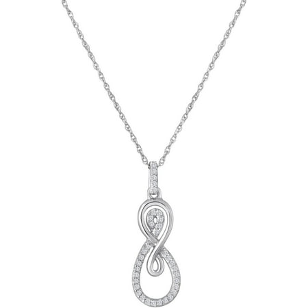 Sterling Silver Little Jewel in Infinity Pendant
