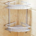thumbnail image 2 of Bathroom Shelves, Aluminum Shower Shelf Caddy with 2 Levels, 2 of 5