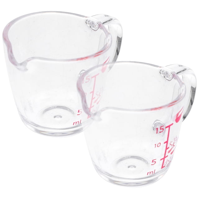 CHICHUMID 2Ud Medidor De Leche Y Líquidos De Vidrio Con Escala Clara Ideal Para Uso En Cocina